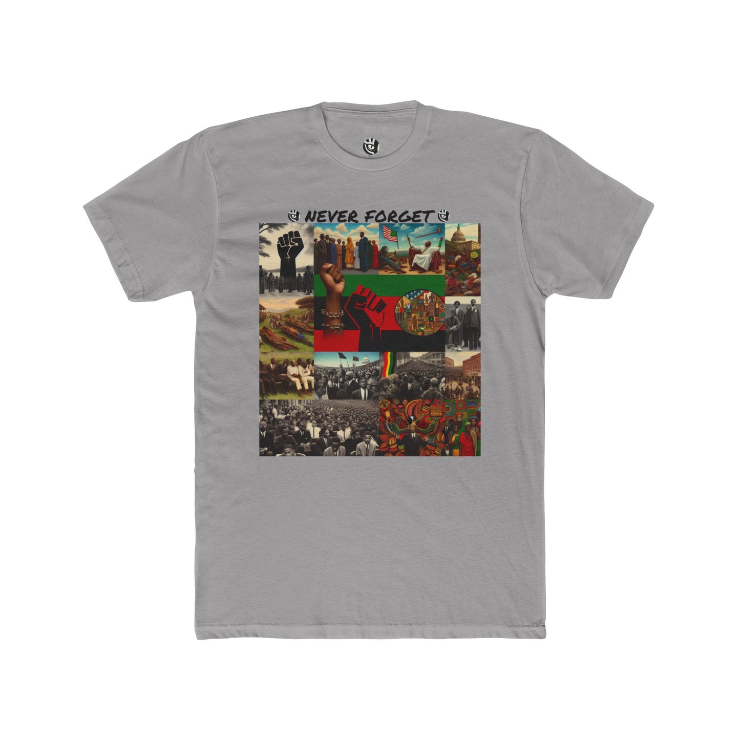 Never Forget Black History Unisex Cotton Crew Tee