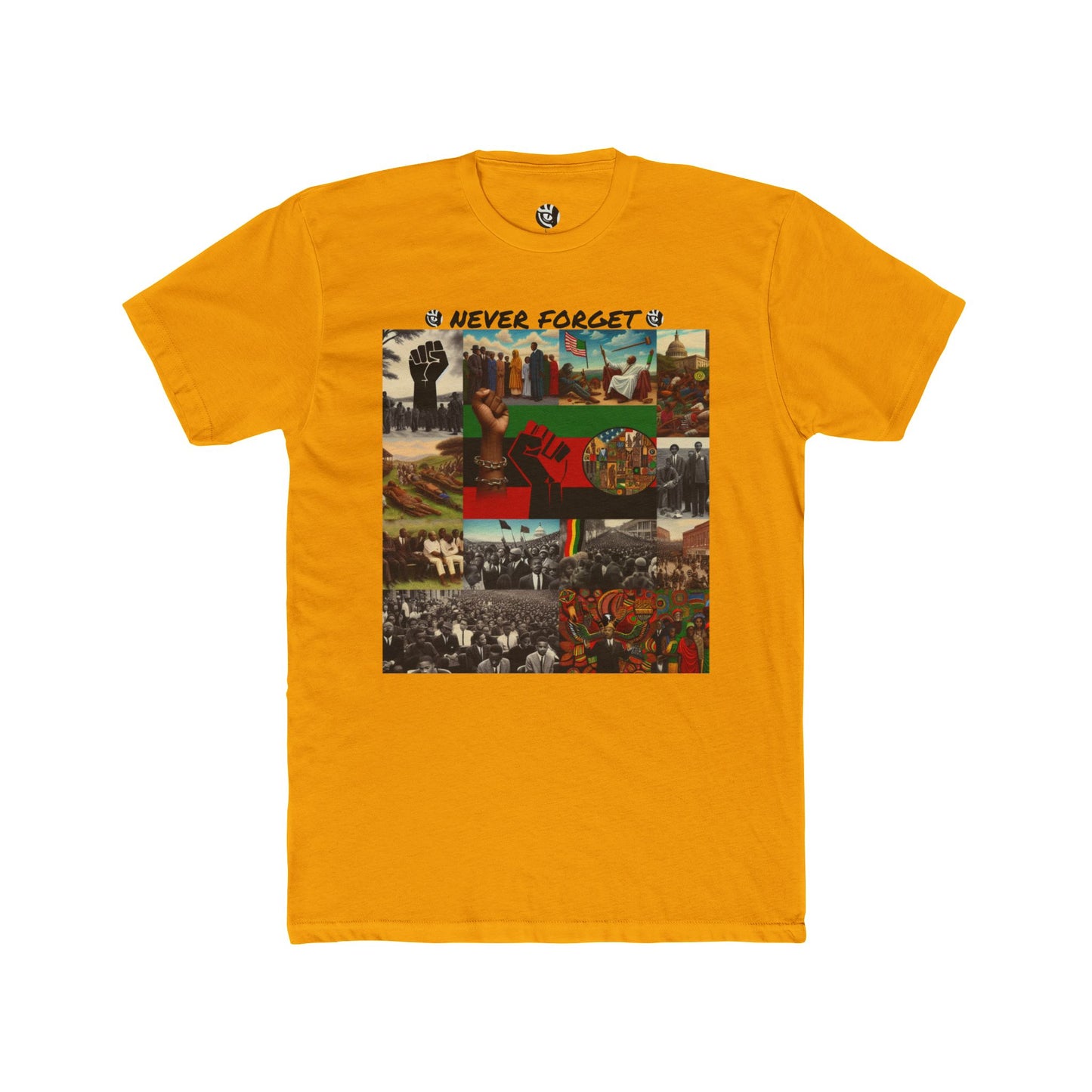 Never Forget Black History Unisex Cotton Crew Tee