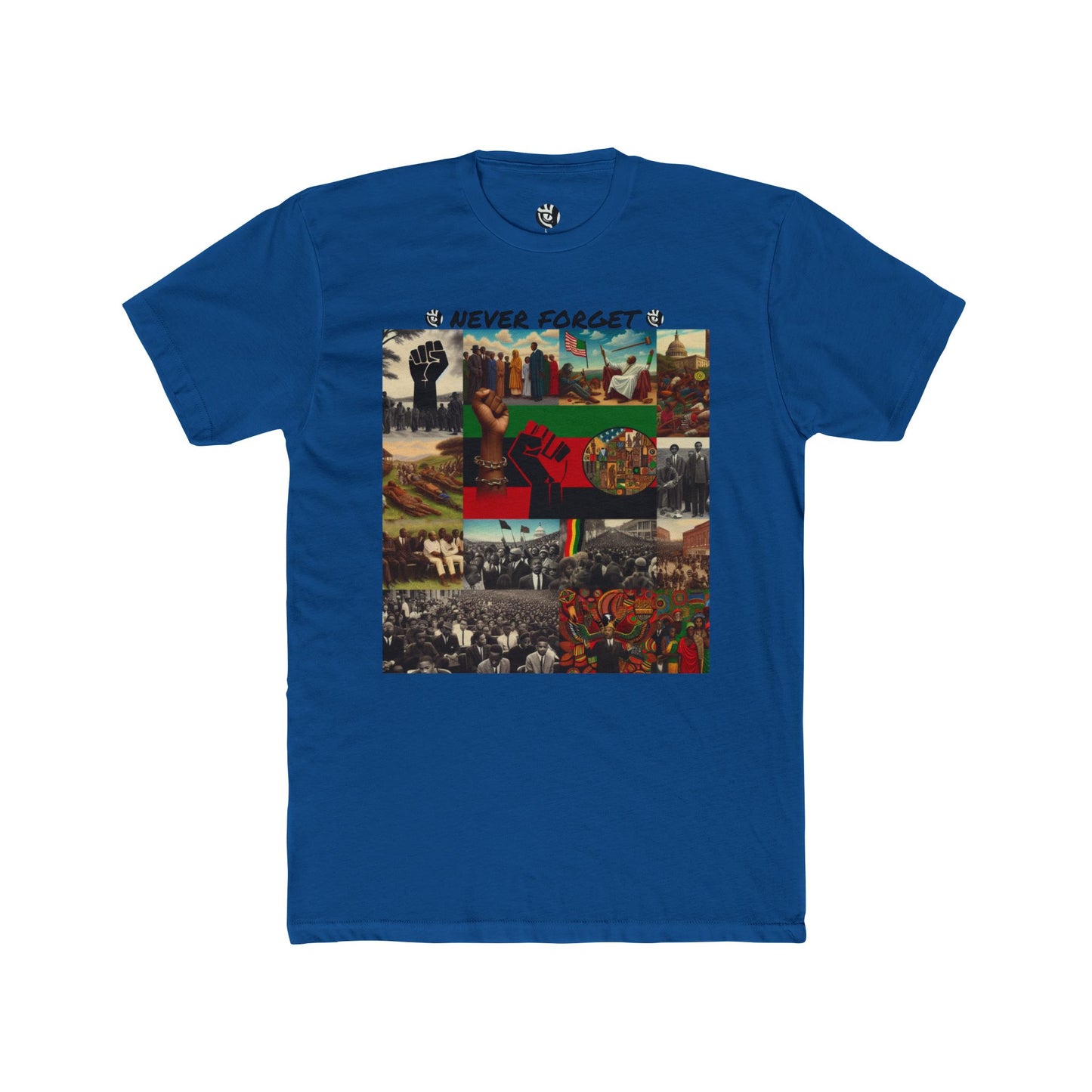 Never Forget Black History Unisex Cotton Crew Tee
