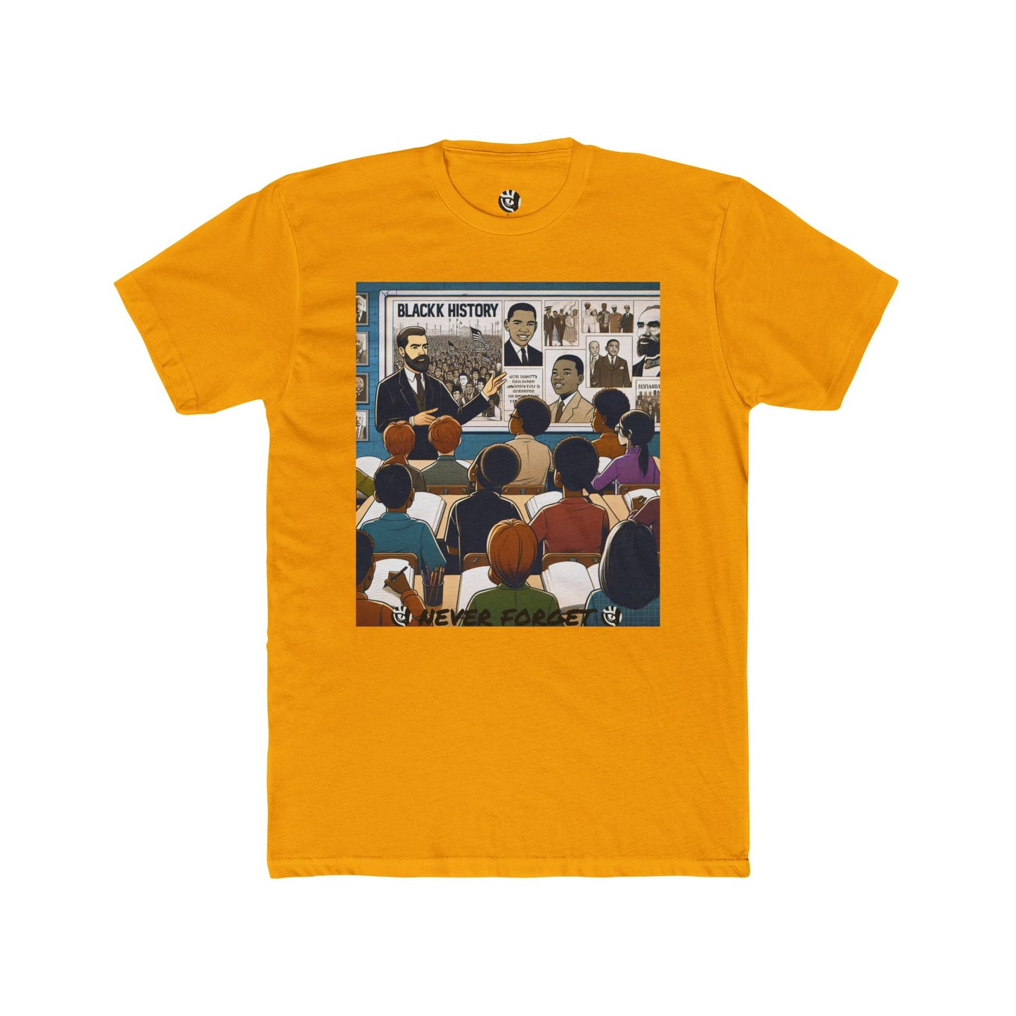 Unisex Cotton Crew Tee - Celebrating Black History Design