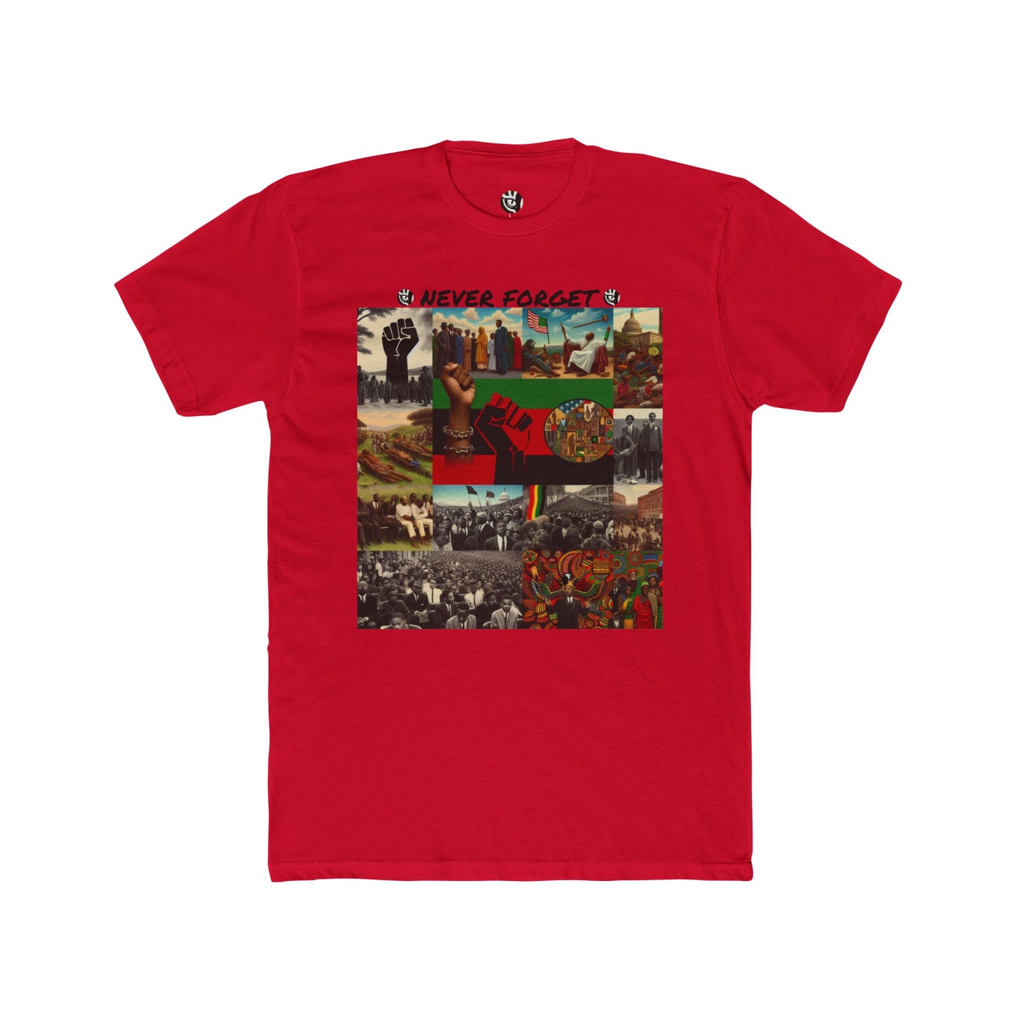 Never Forget Black History Unisex Cotton Crew Tee