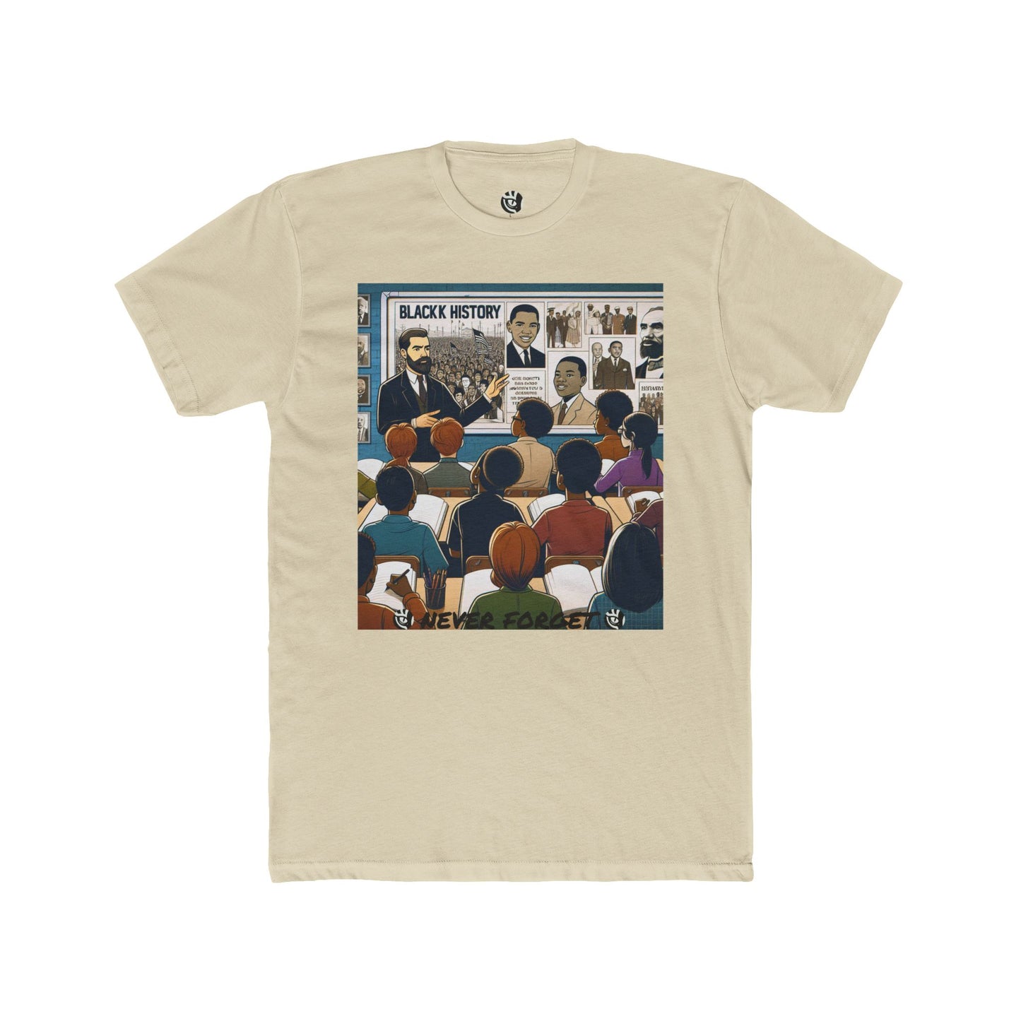 Unisex Cotton Crew Tee - Celebrating Black History Design