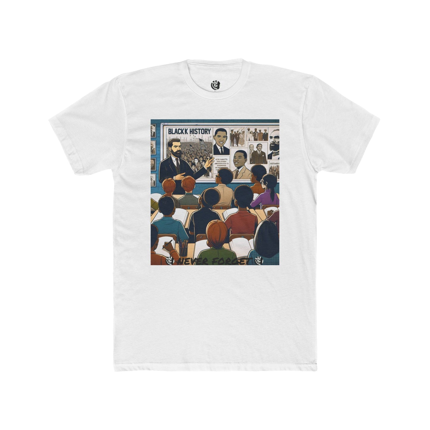 Unisex Cotton Crew Tee - Celebrating Black History Design