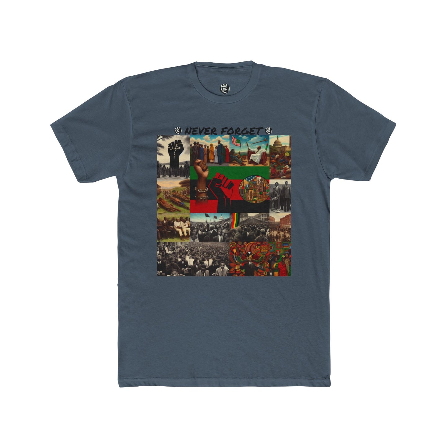 Never Forget Black History Unisex Cotton Crew Tee