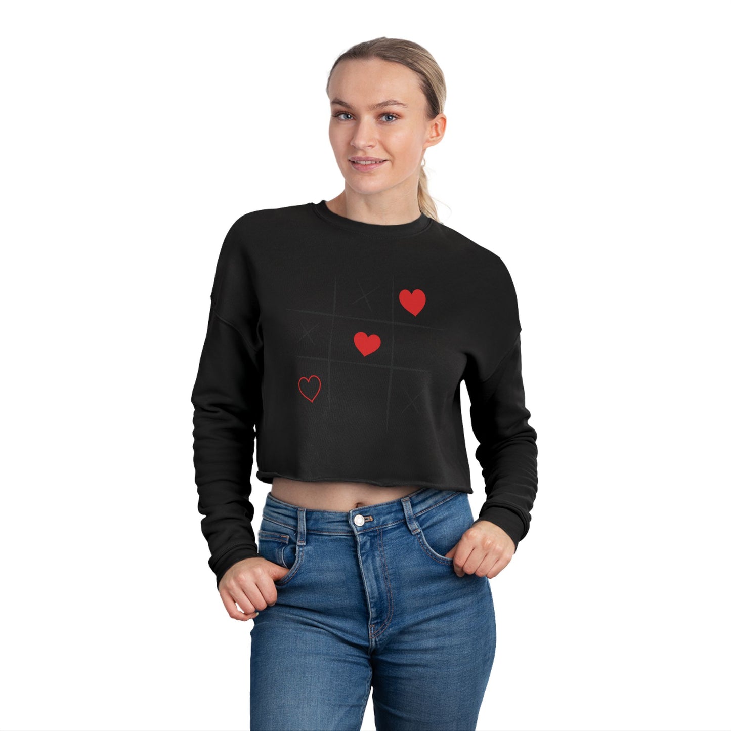 Trendy Women's Cropped Sweatshirt