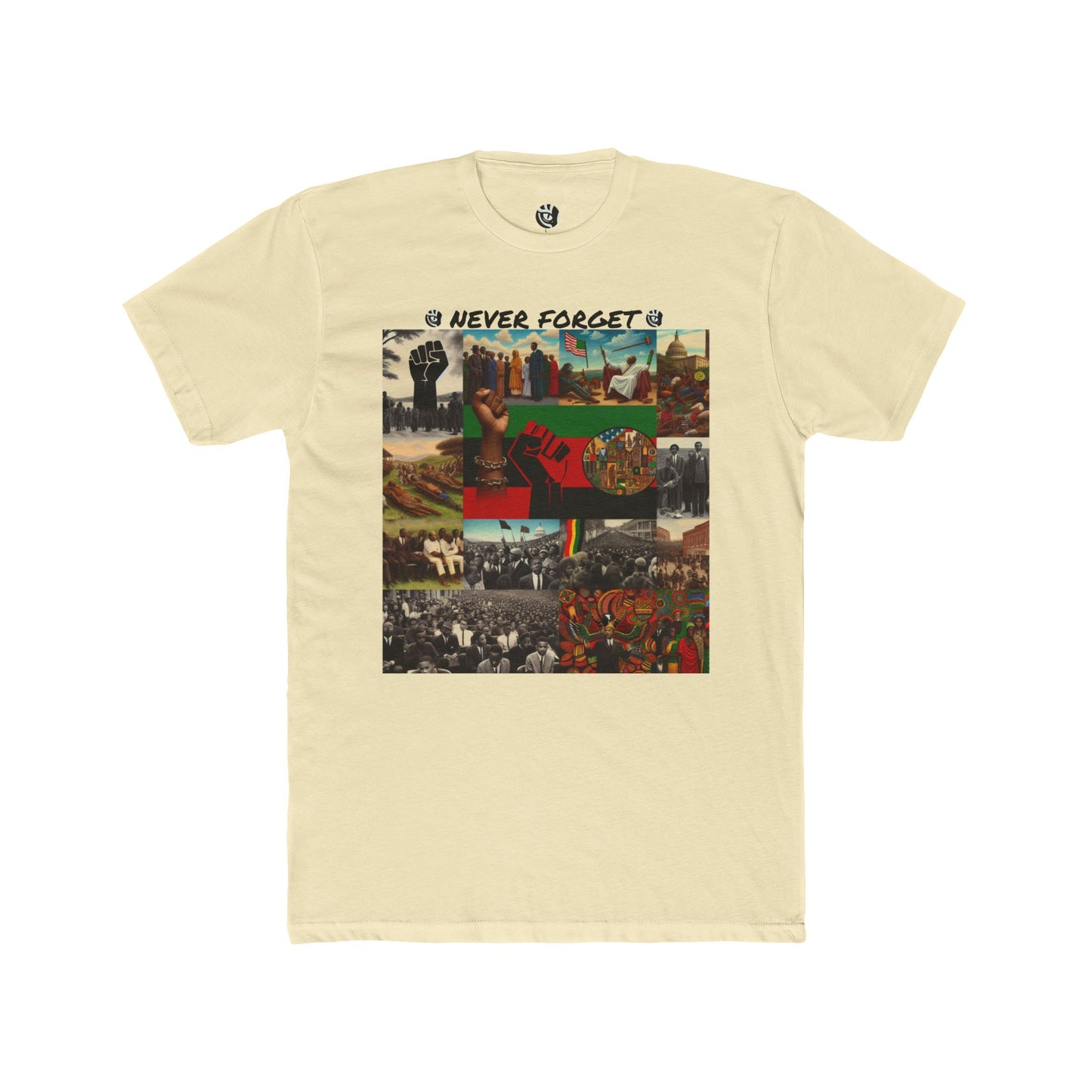 Never Forget Black History Unisex Cotton Crew Tee