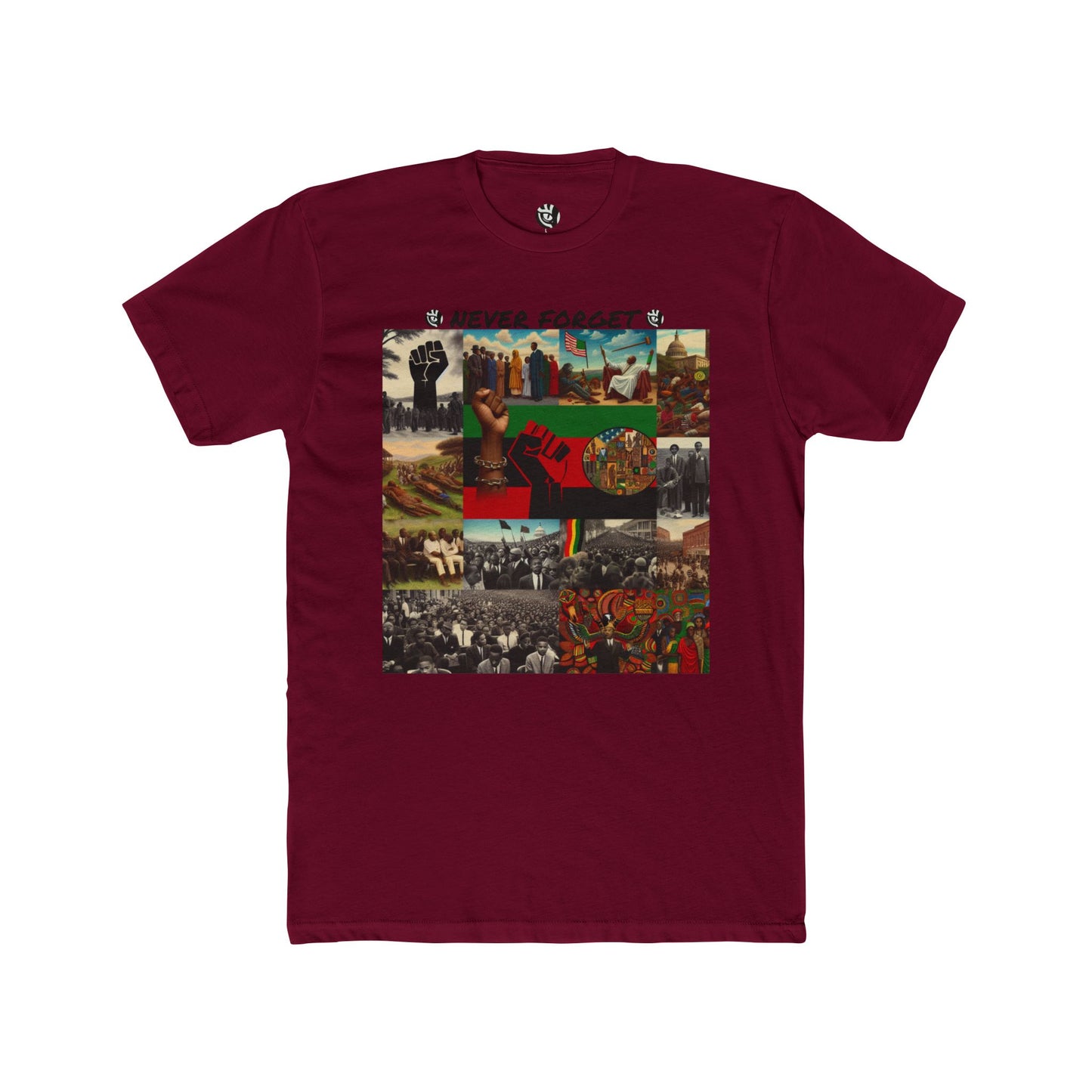 Never Forget Black History Unisex Cotton Crew Tee