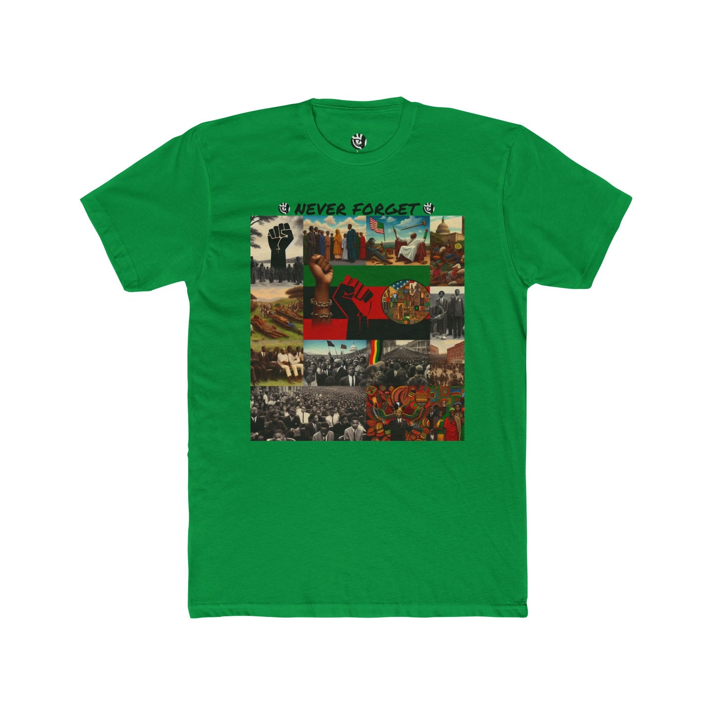 Never Forget Black History Unisex Cotton Crew Tee