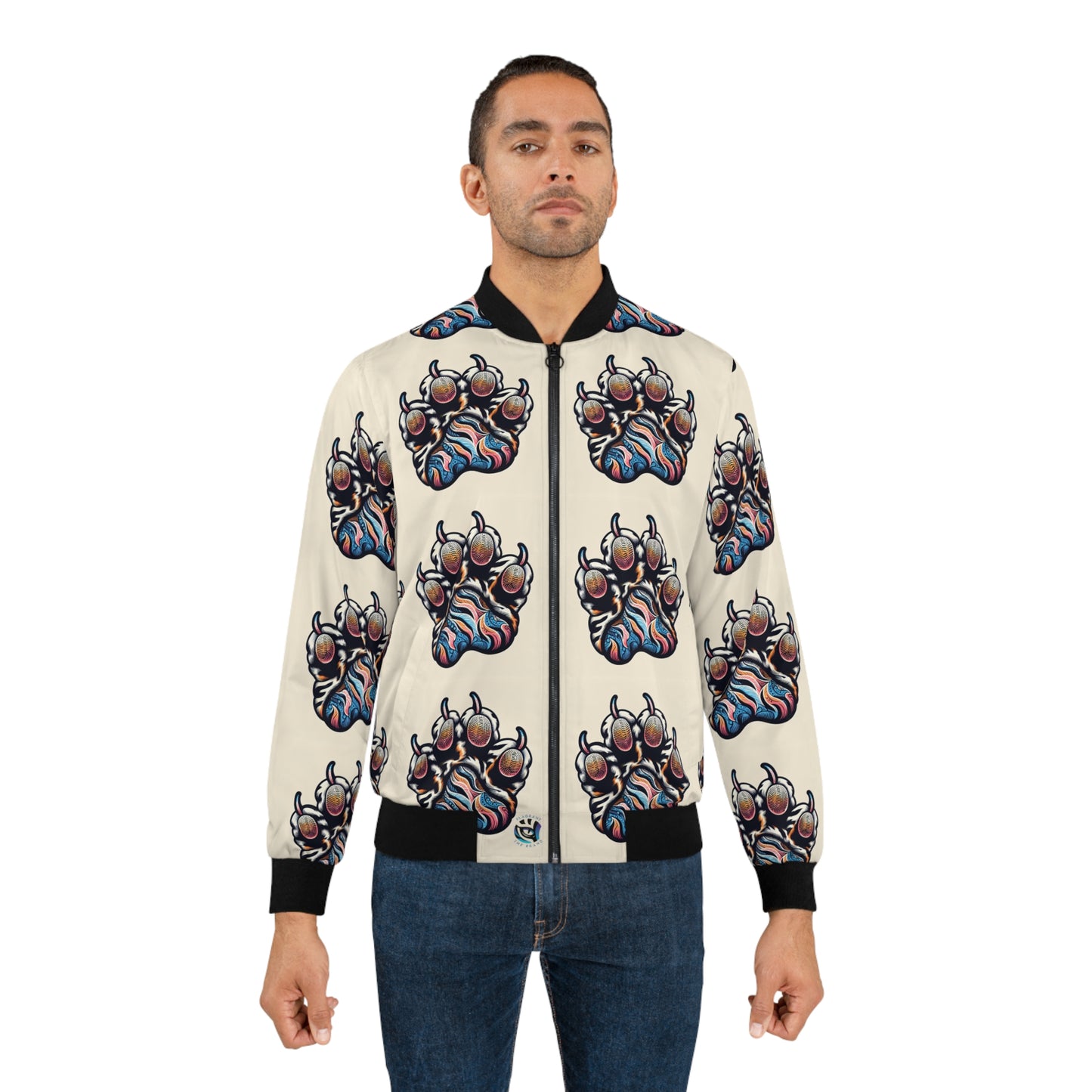 Men's Stylish Graphic Bomber Jacket - Unique Artistic Design for Trendsetters