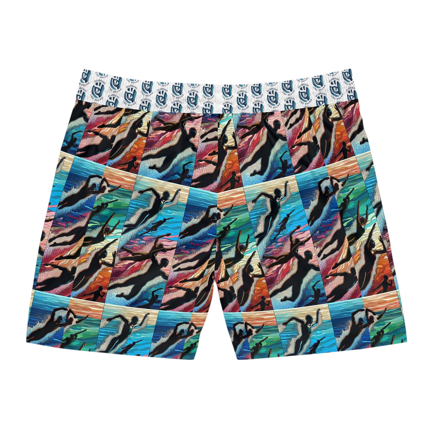 Vibrant Men's Mid-Length Swim Shorts