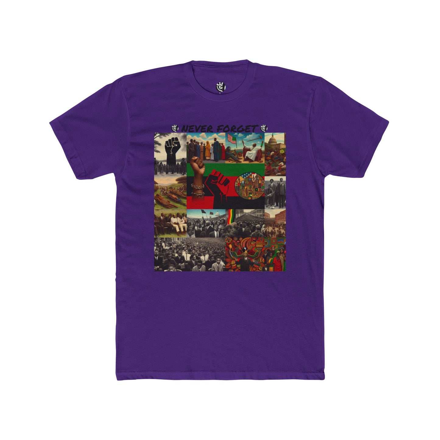 Never Forget Black History Unisex Cotton Crew Tee