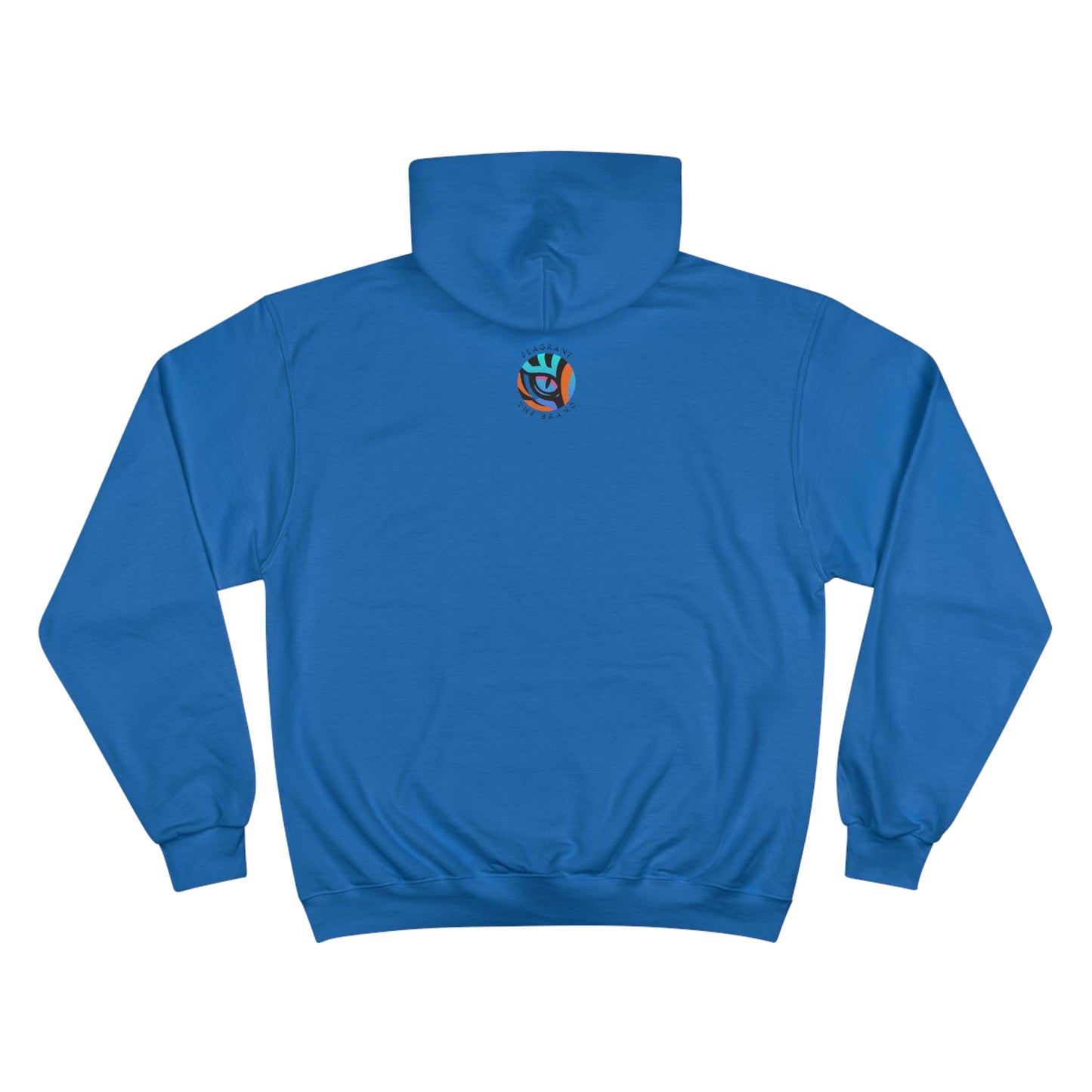 Artistic Champion Hoodie with Colorful Drip Design