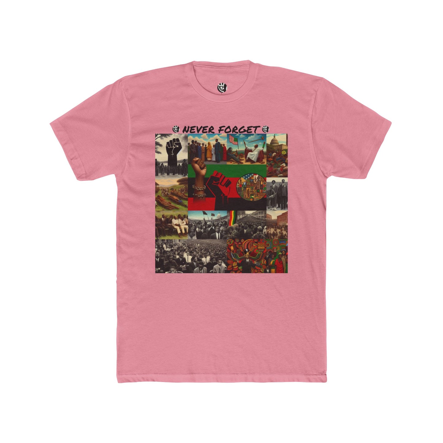 Never Forget Black History Unisex Cotton Crew Tee