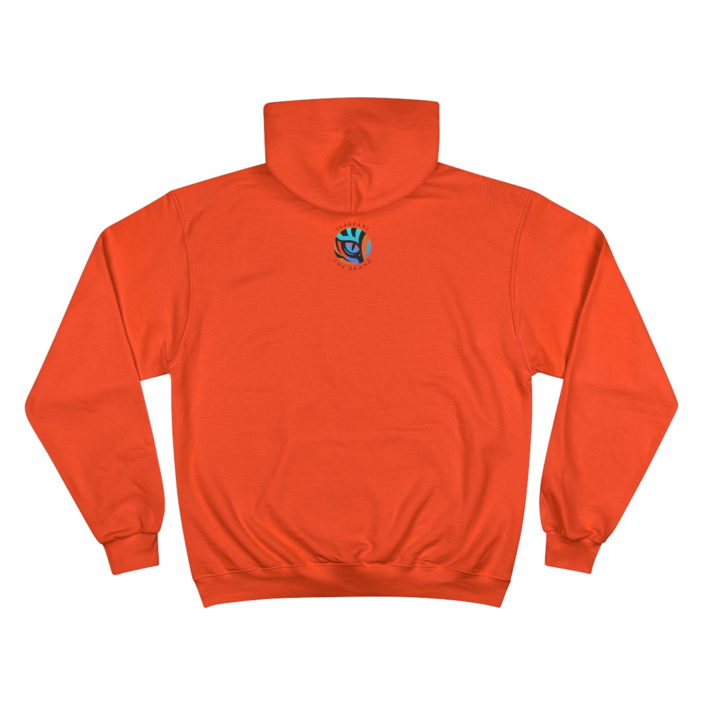 Artistic Champion Hoodie with Colorful Drip Design