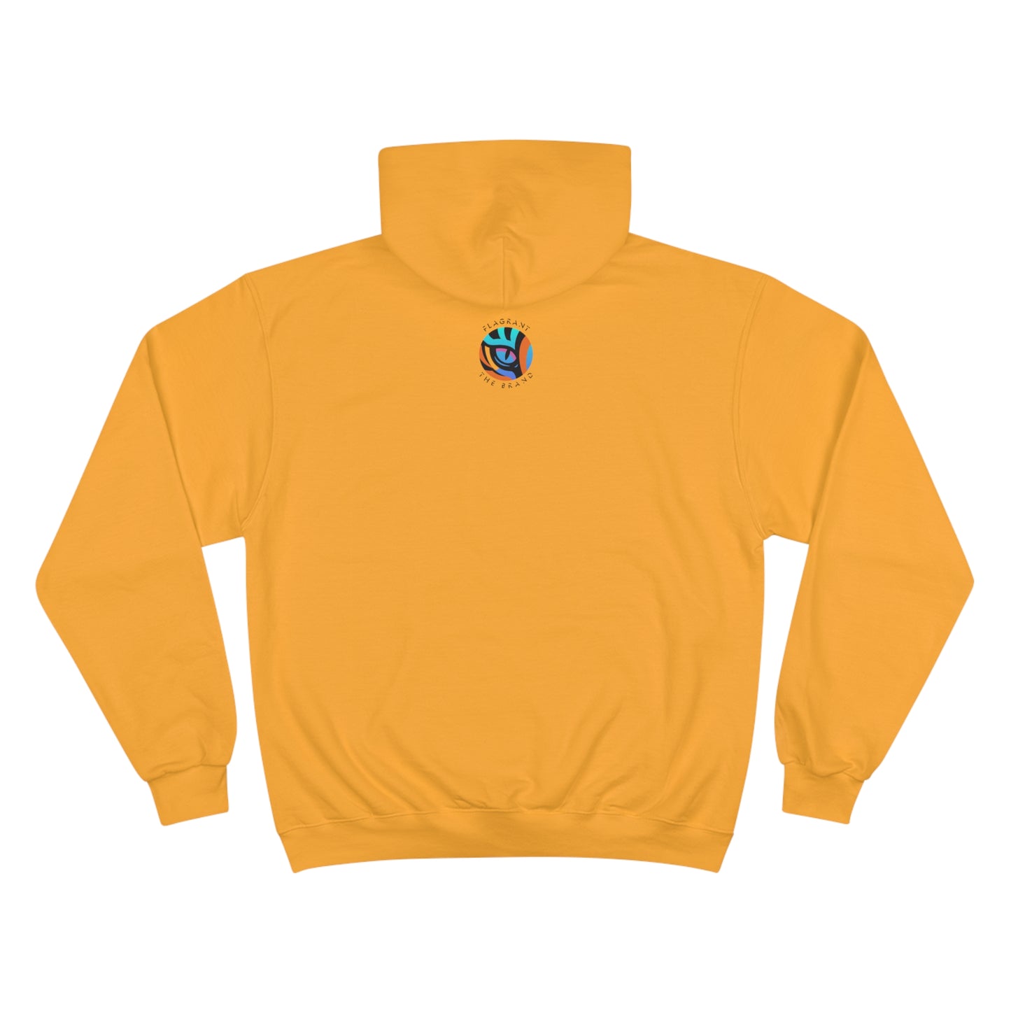 Artistic Champion Hoodie with Colorful Drip Design