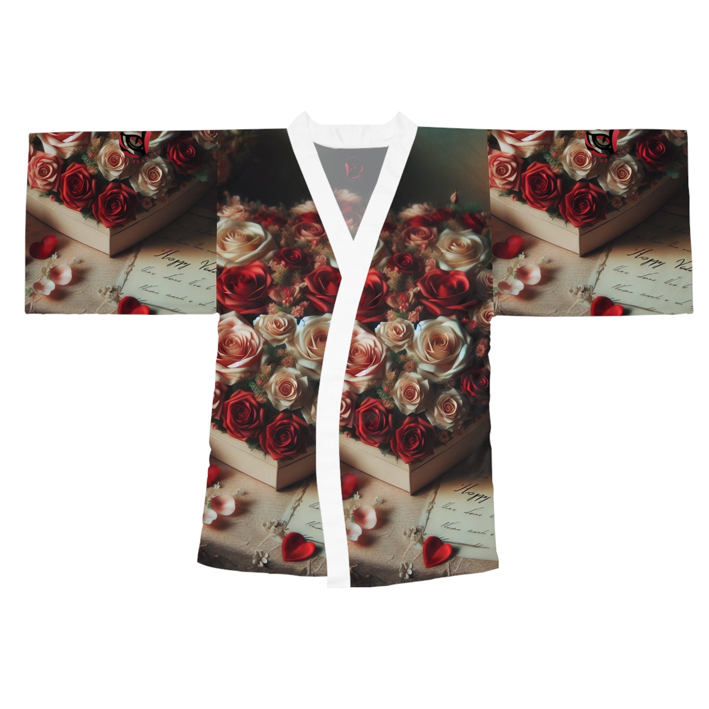 Elegant Floral Long Sleeve Kimono Robe
