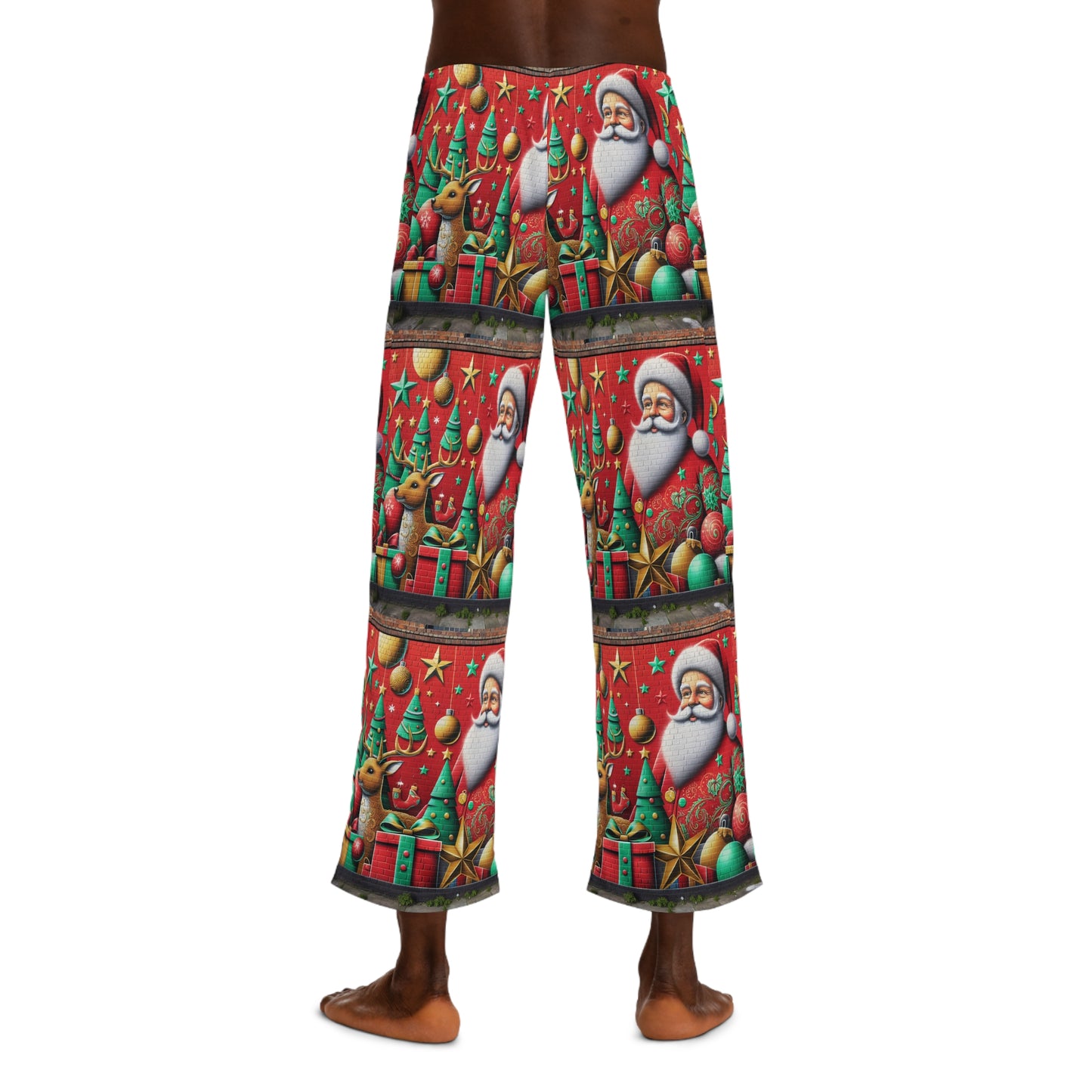 Festive Santa Pajama Pants - Merry Christmas Sleepwear for Men