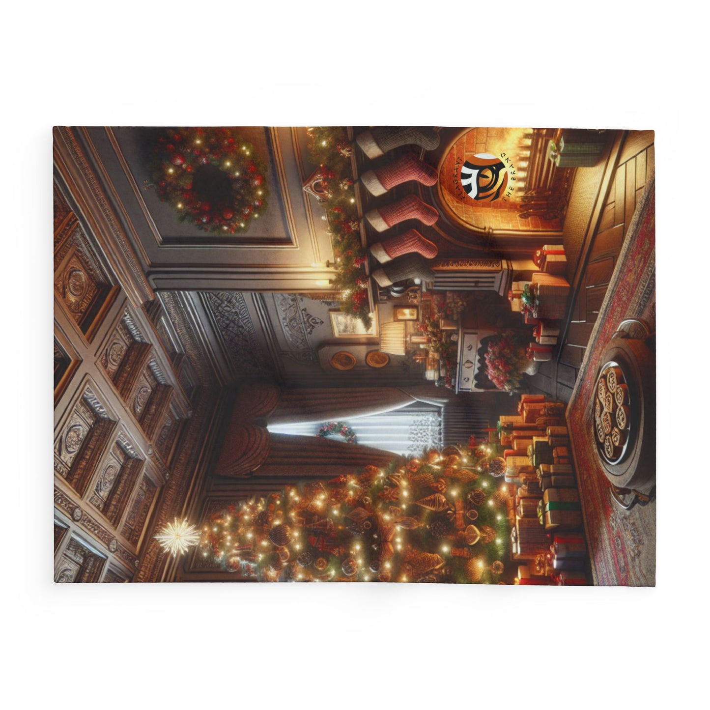 Cozy Christmas Fleece Blanket - Festive Holiday Decor