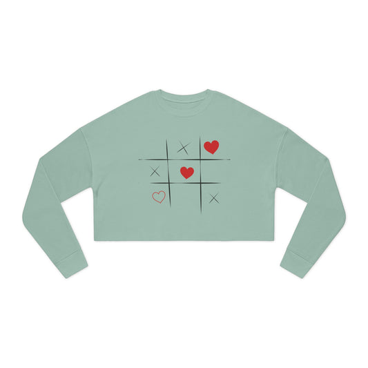 Trendy Women's Cropped Sweatshirt