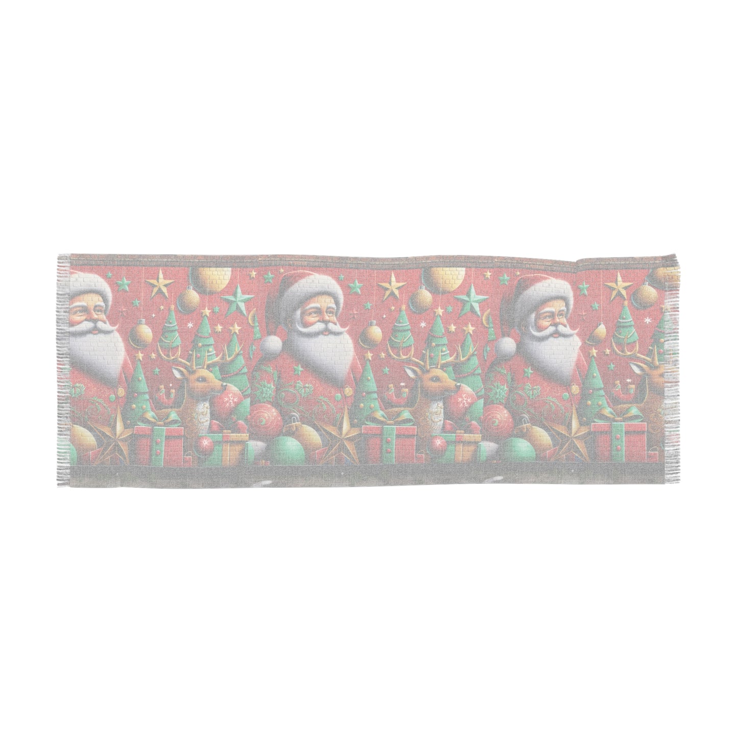 Festive Santa Light Scarf - Holiday Accessory for Christmas Cheer