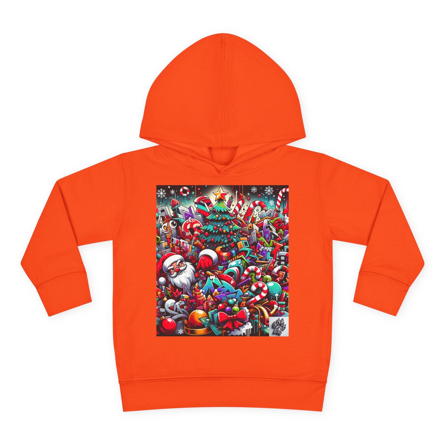 Festive Santa Toddler Hoodie - Cozy Christmas Fleece Pullover