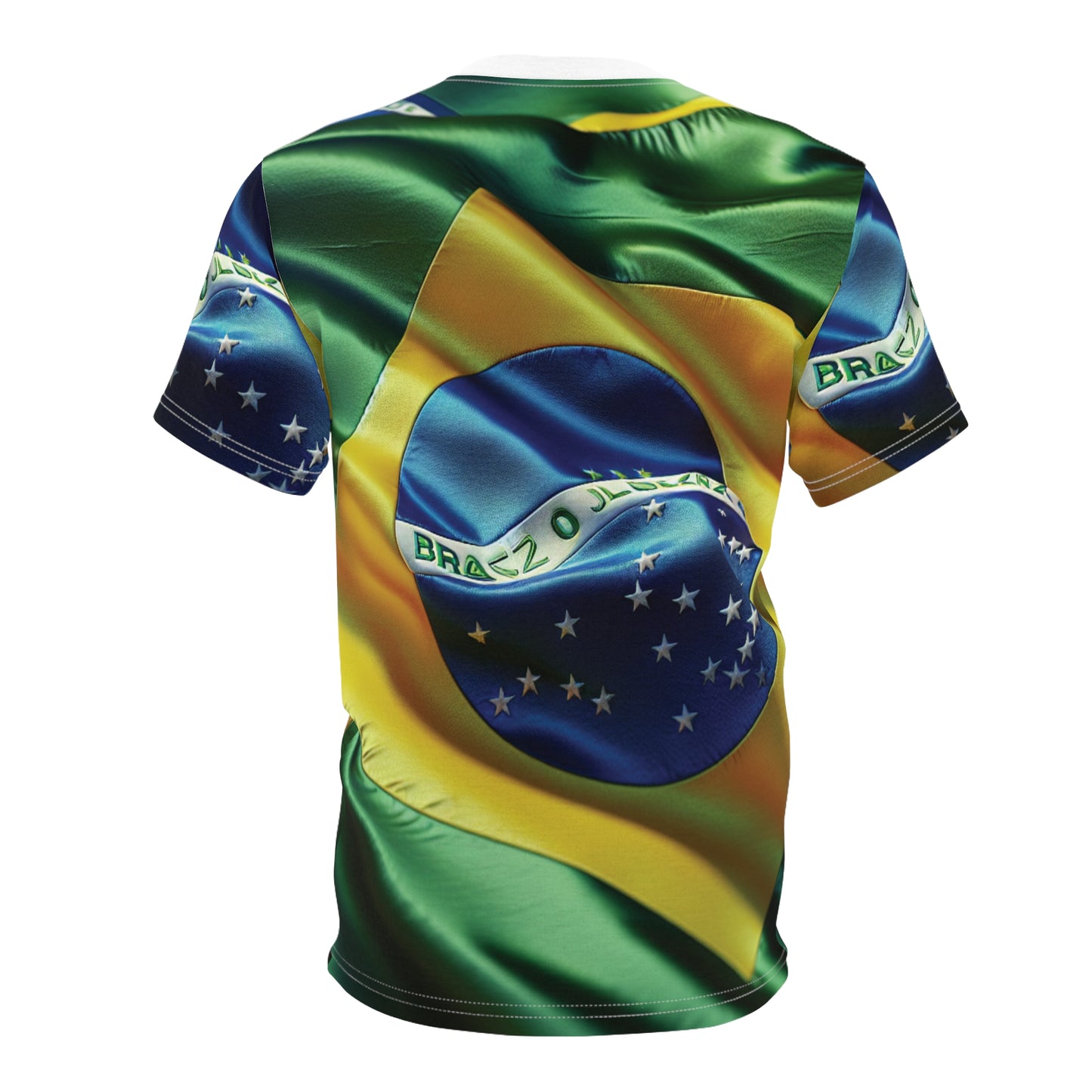 Brazilian Flag Unisex Cut & Sew Tee - Celebrate Culture and Style