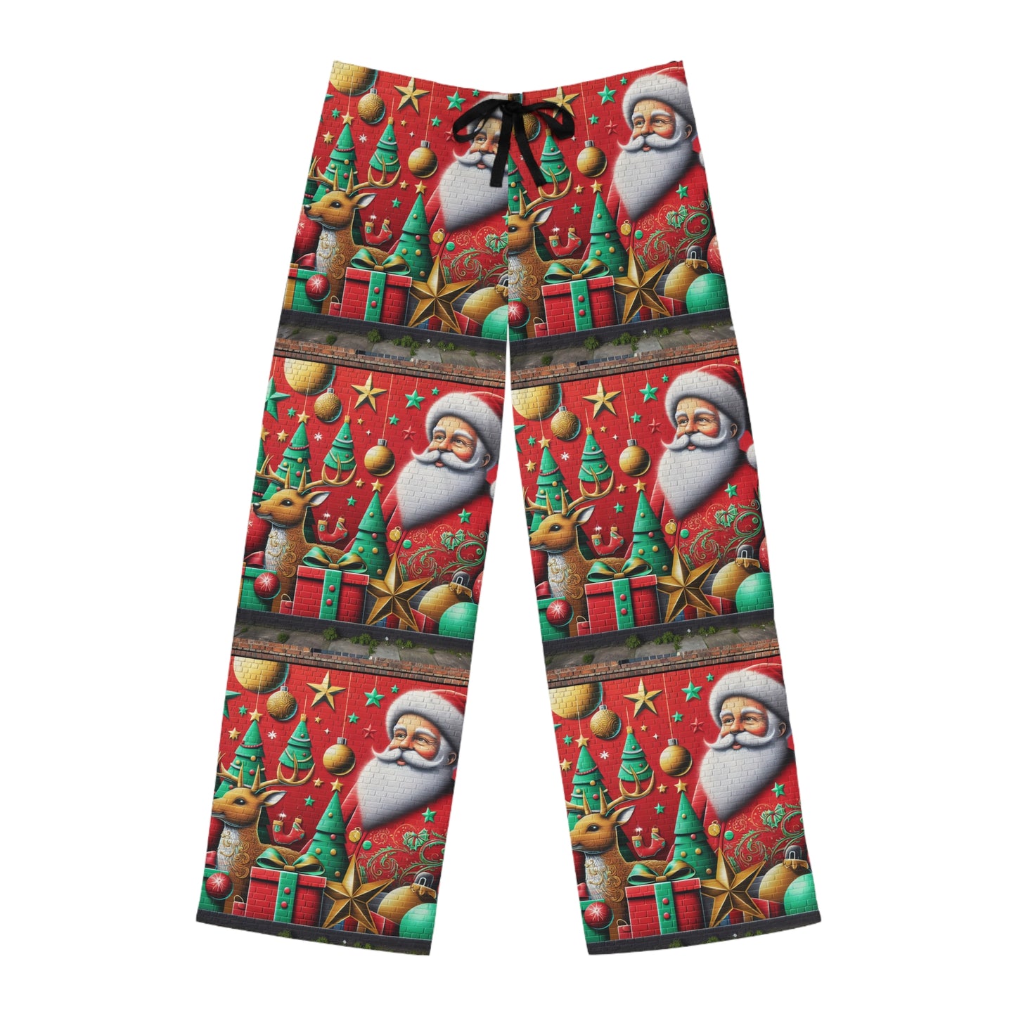 Festive Santa Pajama Pants - Merry Christmas Sleepwear for Men