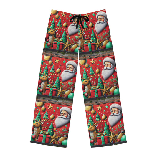 Festive Santa Pajama Pants - Merry Christmas Sleepwear for Men
