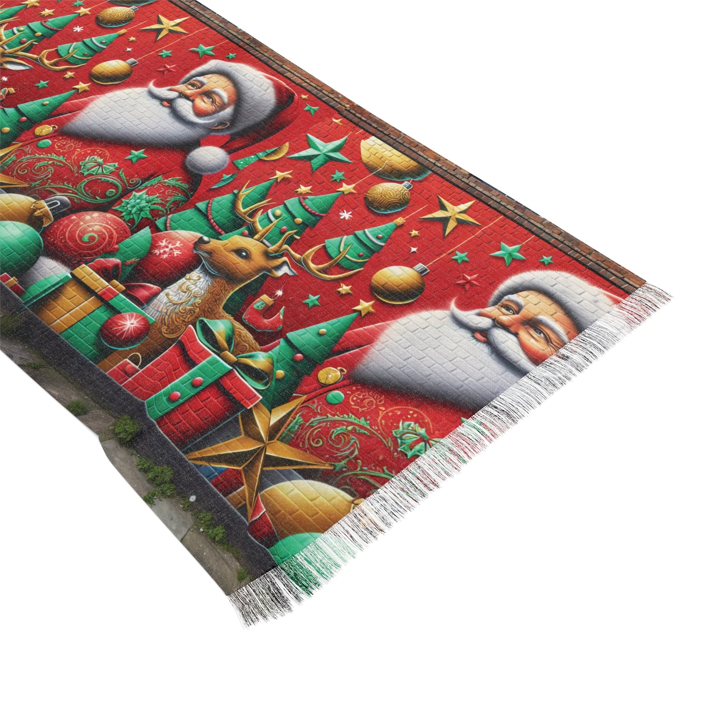 Festive Santa Light Scarf - Holiday Accessory for Christmas Cheer