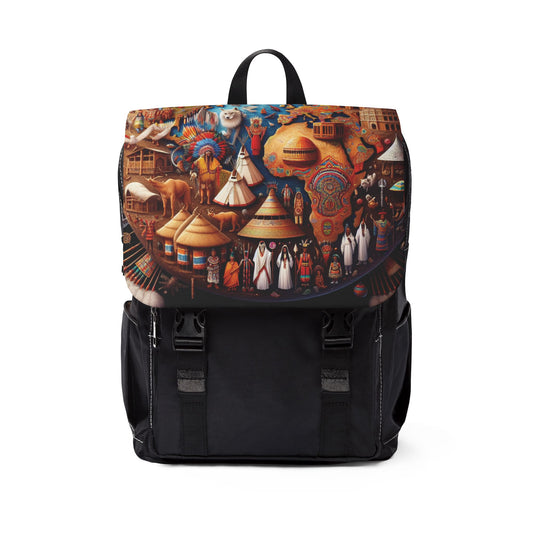 Unisex Casual Shoulder Backpack