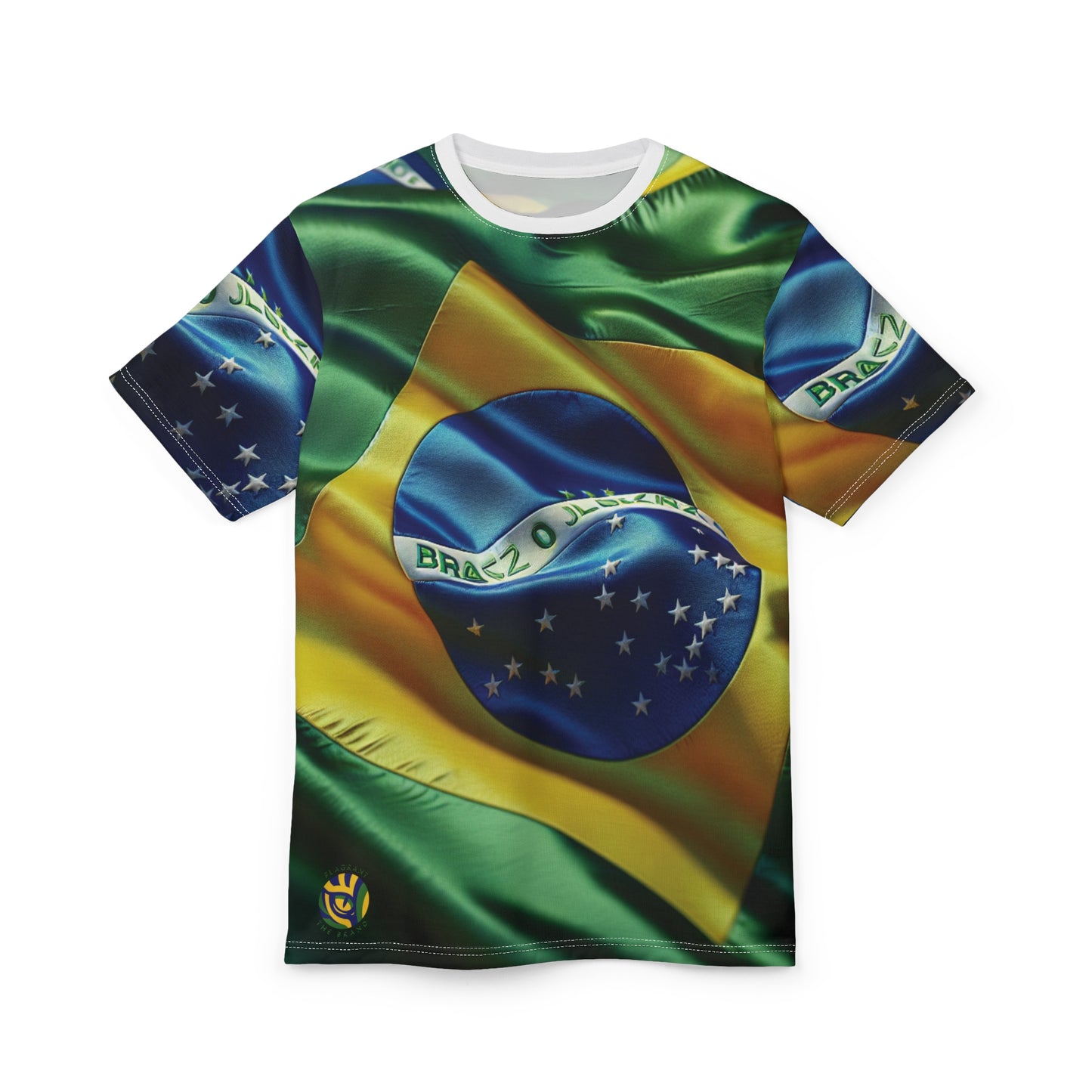 Brazilian Flag Unisex Cut & Sew Tee - Celebrate Culture and Style