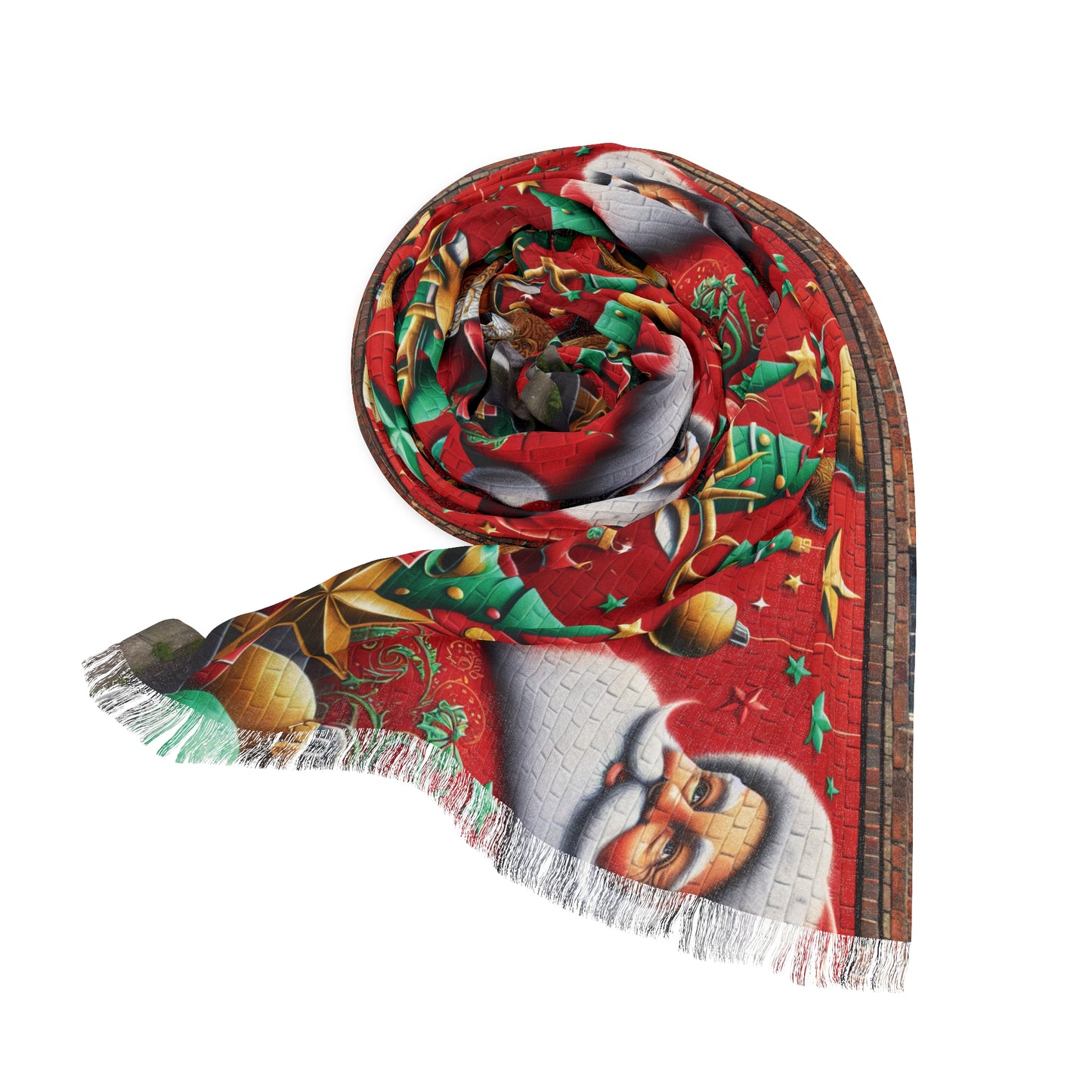 Festive Santa Light Scarf - Holiday Accessory for Christmas Cheer
