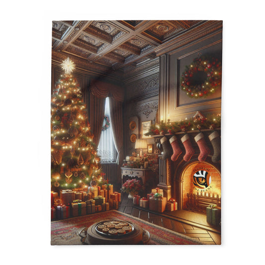 Cozy Christmas Fleece Blanket - Festive Holiday Decor