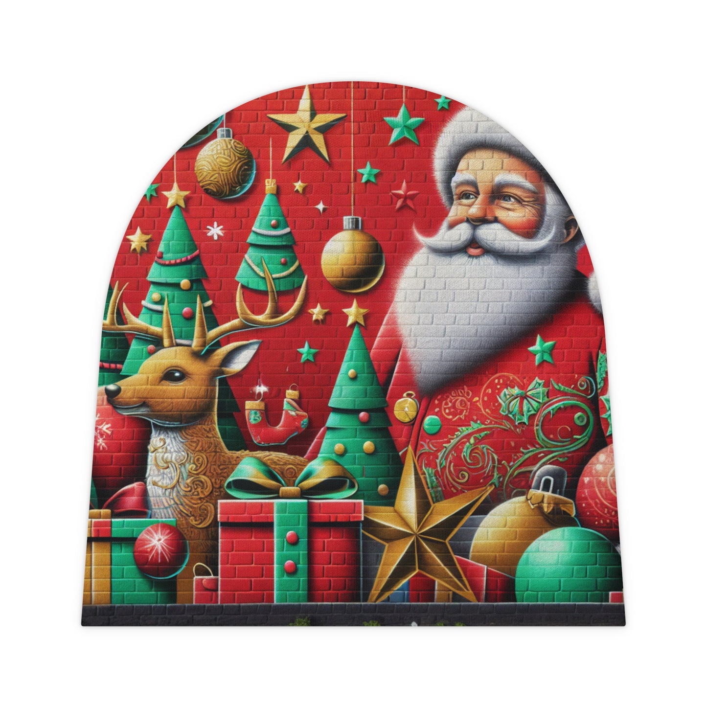 Festive Santa Baby Beanie for Holiday Cheer