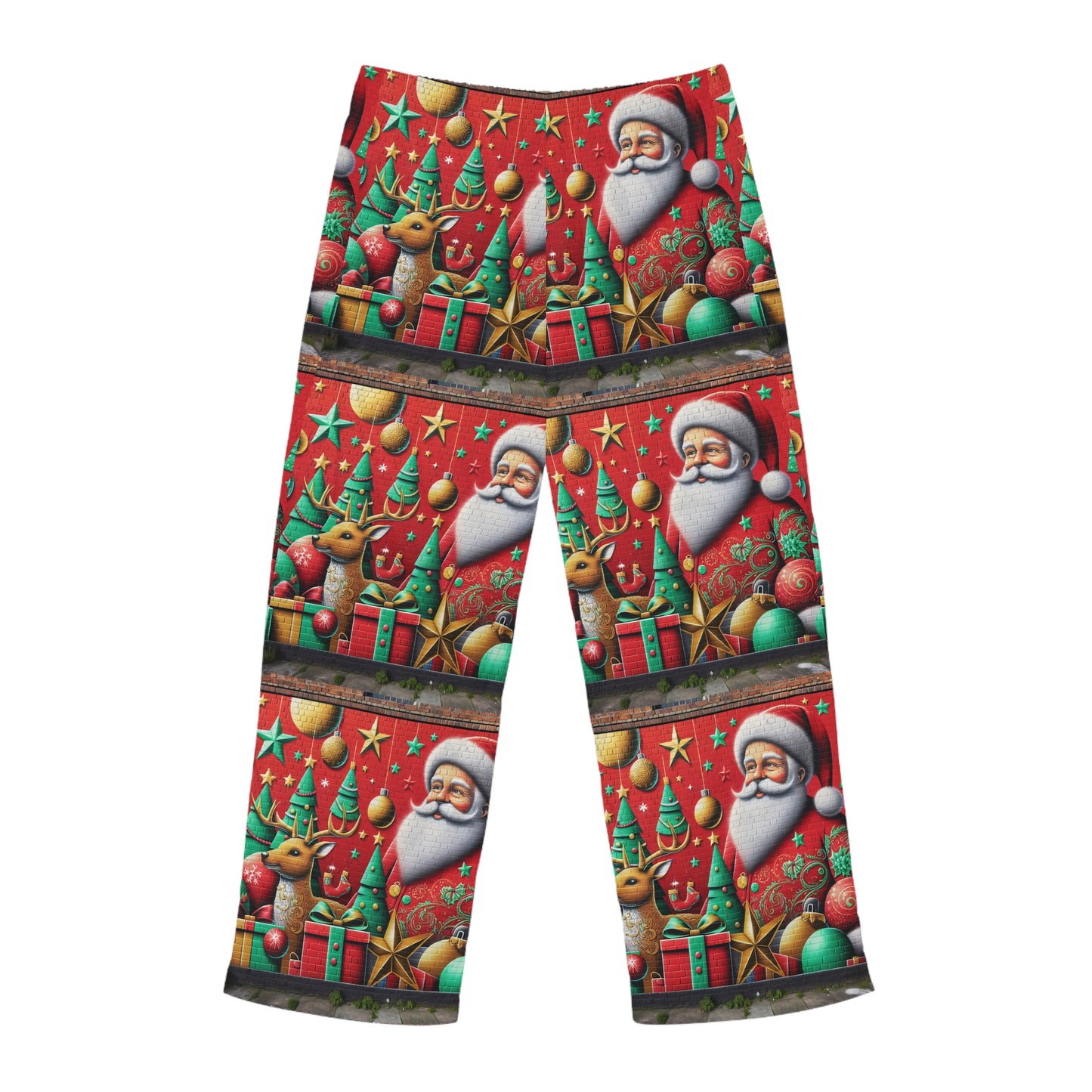 Festive Santa Pajama Pants - Merry Christmas Sleepwear for Men