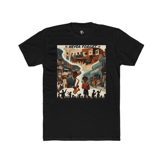 Unisex Cotton Crew Tee - 'Never Forget' Black History